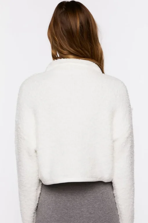 Fuzzy Half-Zip Sweater