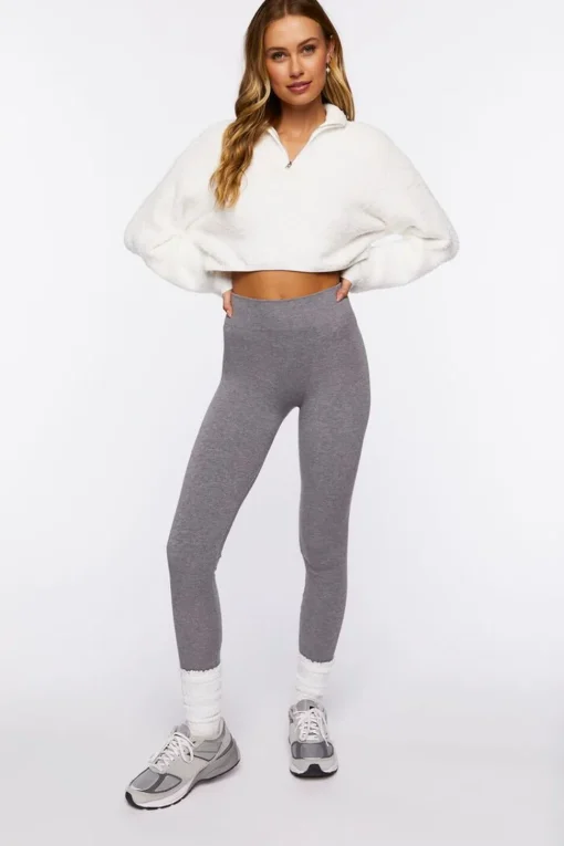 Fuzzy Half-Zip Sweater