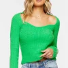 Fuzzy Knit Sweetheart Sweater