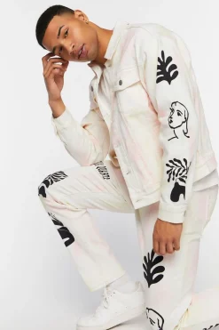 Galleria Quarta Graphic Trucker Jacket