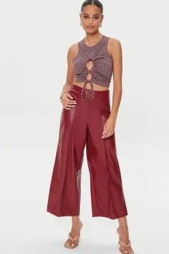 Geo Print Crop Top