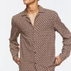 Geo Print Long-Sleeve Shirt