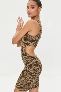 Geo Print Mini Dress