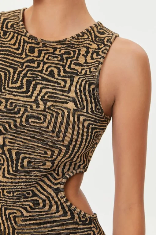 Geo Print Mini Dress
