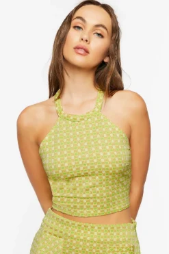 Geo Print Top & Mini Skirt Set