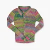Girls Abstract Print Cardigan Sweater (Kids)