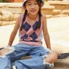 Girls Argyle Sweater Vest (Kids)