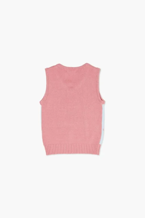 Girls Argyle Sweater Vest (Kids)