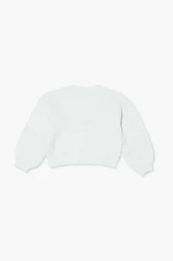 Girls Balloon-Sleeve Cardigan Sweater (Kids)