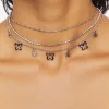 Girls Butterfly Charm Necklace Set (Kids)
