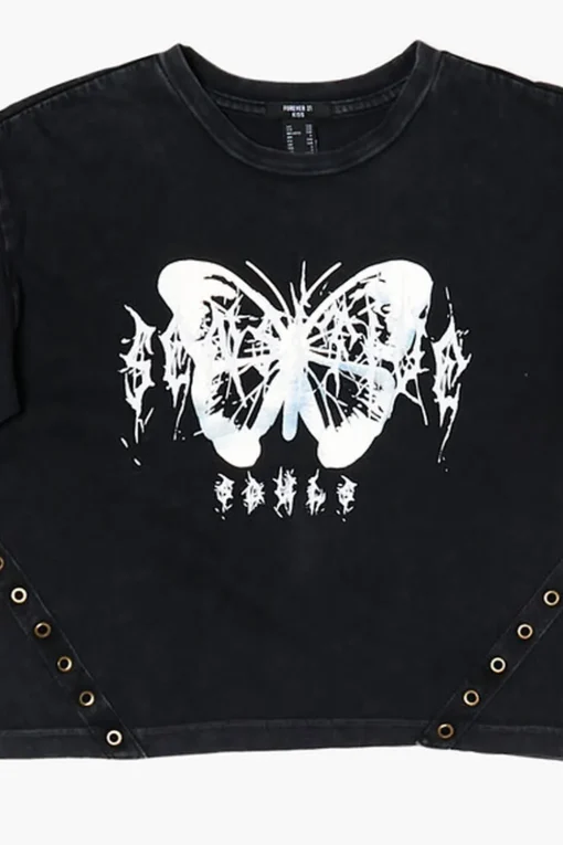 Girls Butterfly Graphic Tee (Kids)