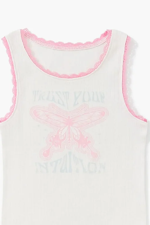 Girls Butterfly Graphic Tank Top (Kids)