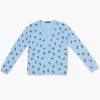 Girls Butterfly Print Cardigan Sweater (Kids)