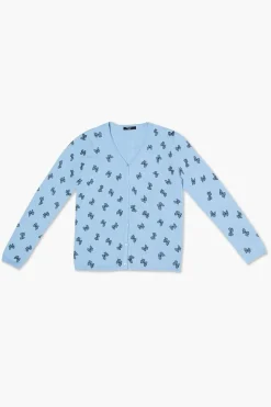 Girls Butterfly Print Cardigan Sweater (Kids)