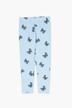 Girls Butterfly Print Leggings (Kids)