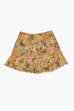 Girls Butterfly Print Skirt (Kids)