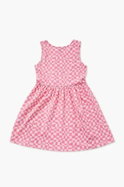Girls Checkered A-Line Dress (Kids)