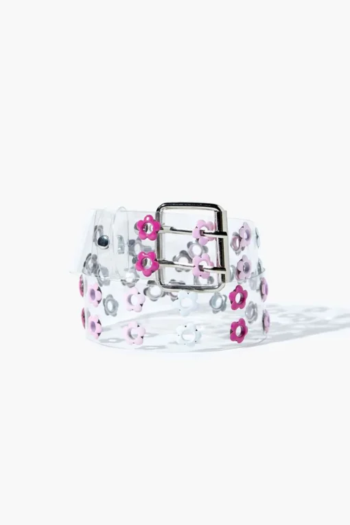 Girls Clear Flower Hip Belt (Kids)