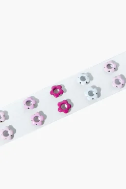 Girls Clear Flower Hip Belt (Kids)