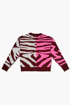 Girls Colorblock Zebra Cardigan (Kids)