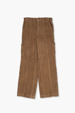 Girls Corduroy Cargo Pants (Kids)