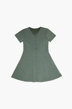 Girls Crepe A-Line Dress (Kids)
