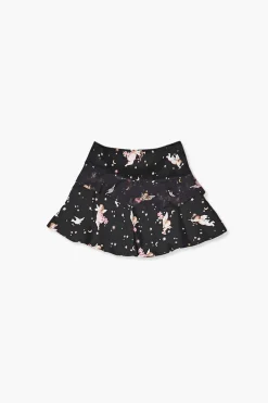 Girls Cupid Print Skater Skirt (Kids)