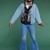 Girls Distressed Flare Jeans (Kids)