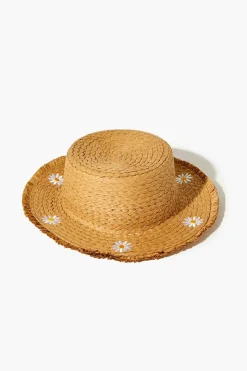 Girls Embroidered Floppy Hat (Kids)
