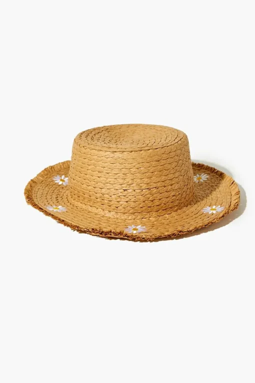 Girls Embroidered Floppy Hat (Kids)
