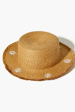 Girls Embroidered Floppy Hat (Kids)