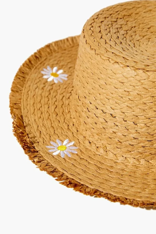 Girls Embroidered Floppy Hat (Kids)