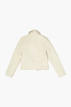 Girls Faux Leather Moto Jacket (Kids)