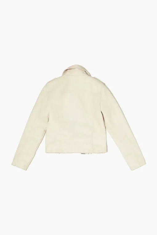 Girls Faux Leather Moto Jacket (Kids)