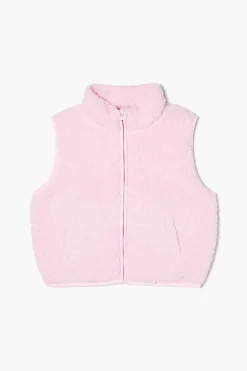 Girls Faux Shearling Vest (Kids)