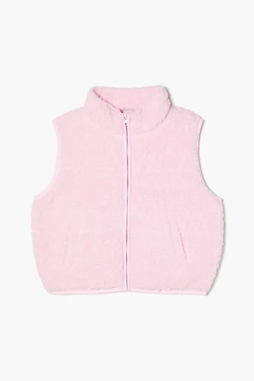 Girls Faux Shearling Vest (Kids)