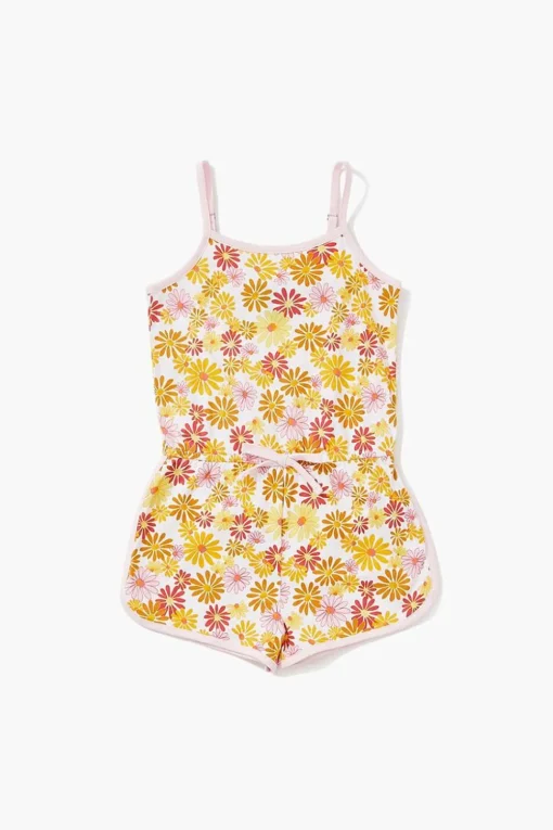 Girls Floral Cami Romper (Kids)