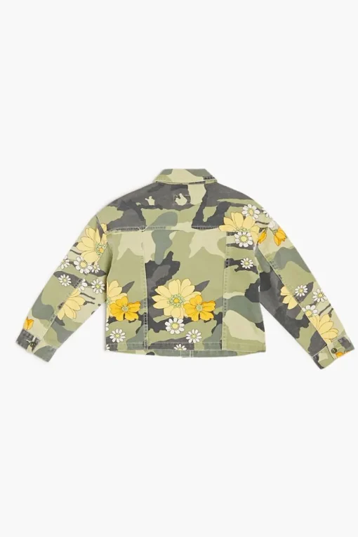 Girls Floral Camo Jacket (Kids)