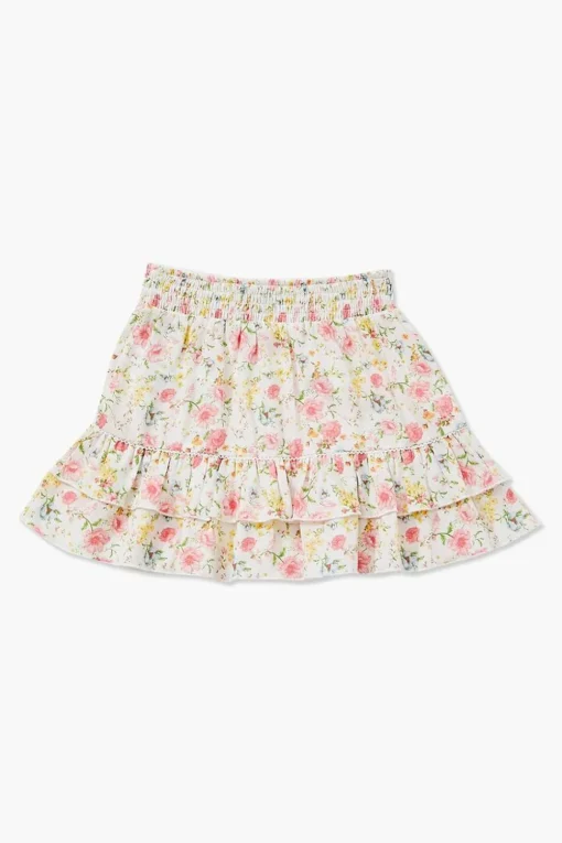 Girls Floral Flounce Skirt (Kids)