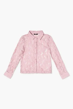 Girls Floral Lace Shirt (Kids)