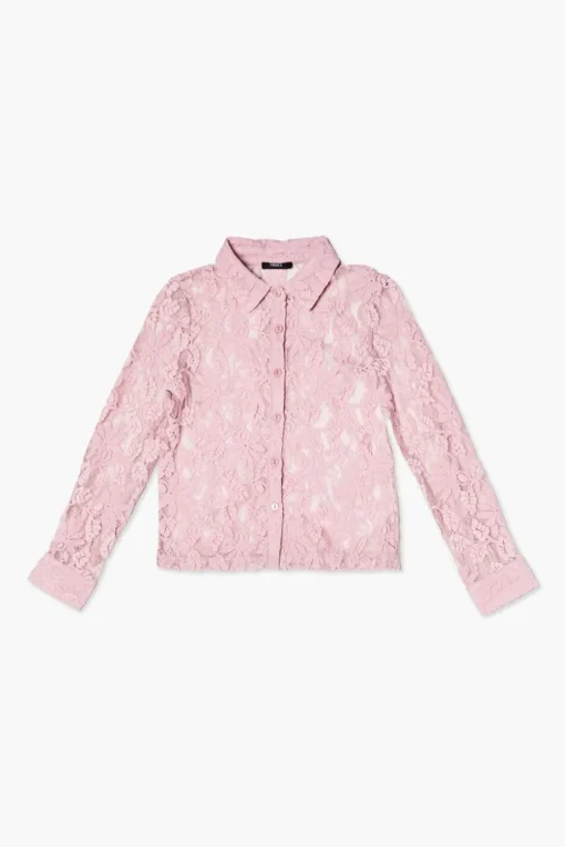 Girls Floral Lace Shirt (Kids)