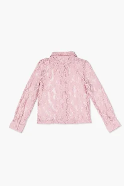 Girls Floral Lace Shirt (Kids)