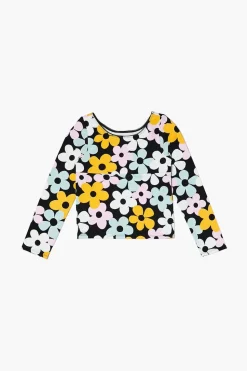 Girls Floral Print Long-Sleeve Top (Kids)