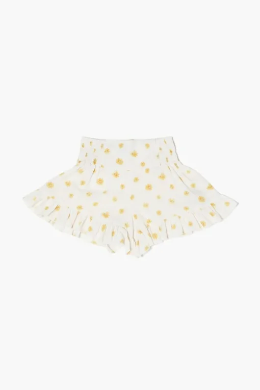 Girls Floral Print Shorts (Kids)