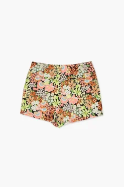 Girls Floral Print Shorts (Kids)