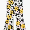 Girls Flower Print Flare-Leg Pants (Kids)