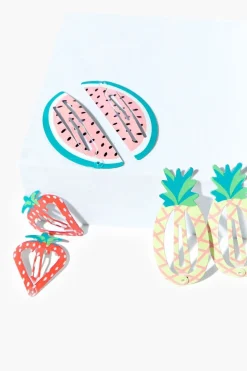 Girls Fruit Snap Hair Clip Set (Kids)