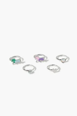 Girls Glitter Horse Ring Set (Kids)