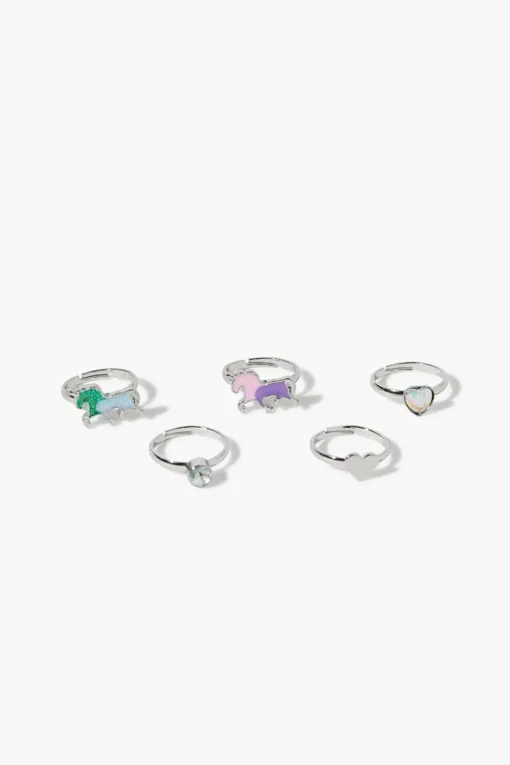 Girls Glitter Horse Ring Set (Kids)