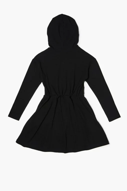 Girls Hooded Drop-Sleeve Dress (Kids)